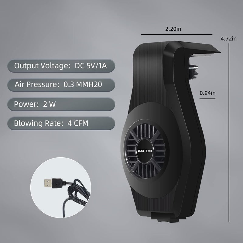 UPETTOOLS Aquarium Cooling Fan - Speed Adjustable Aquarium Chiller, Quiet Aquarium Cooler with Wide Angle Wind, Suitable for (3-7Gallon) Fish Tank (Ideal for Shrimp, Coral & Tropical Fish) - Image 3